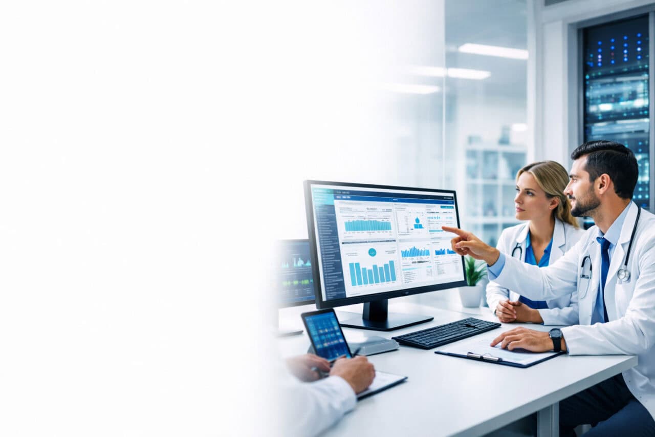 Hospital IT infrastructure and software solutions including hospital information systems, digital records, and healthcare technology integration