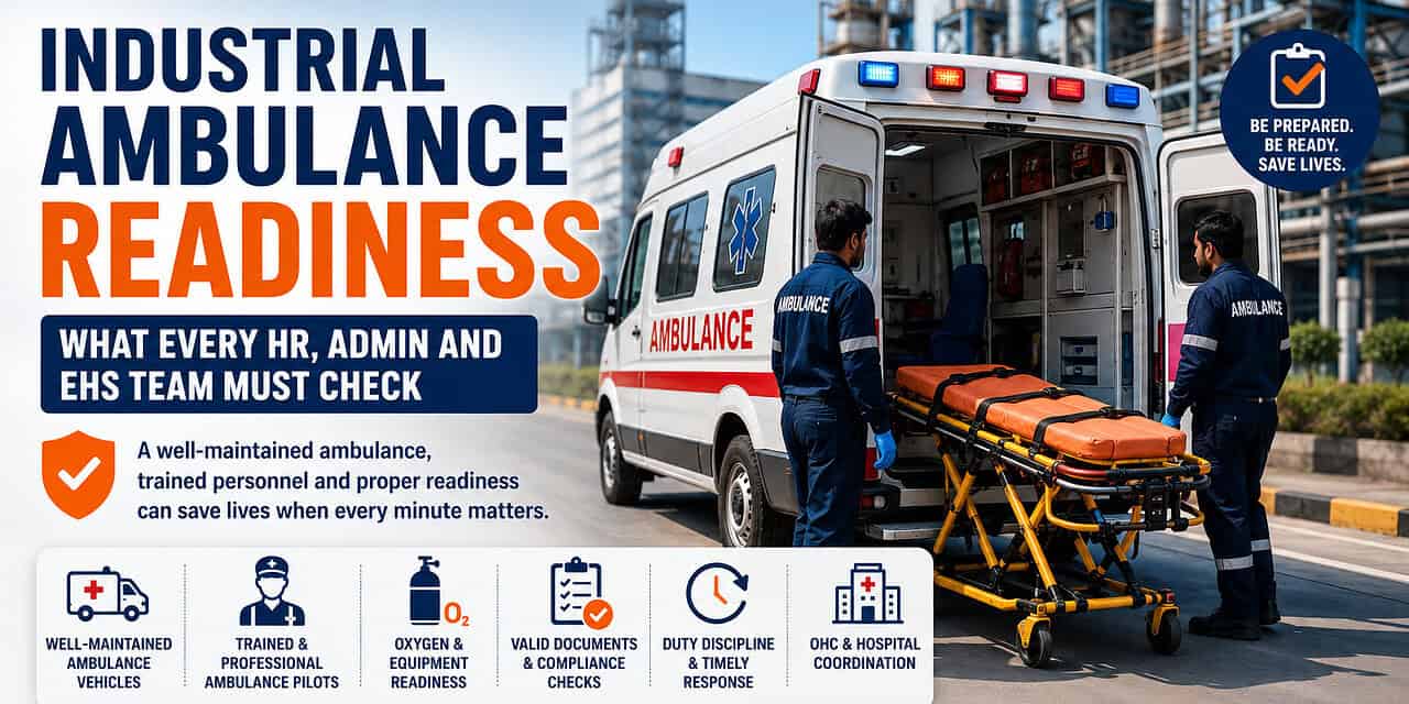 Industrial Ambulance Readiness: What Every HR, Admin and EHS Team Must Check