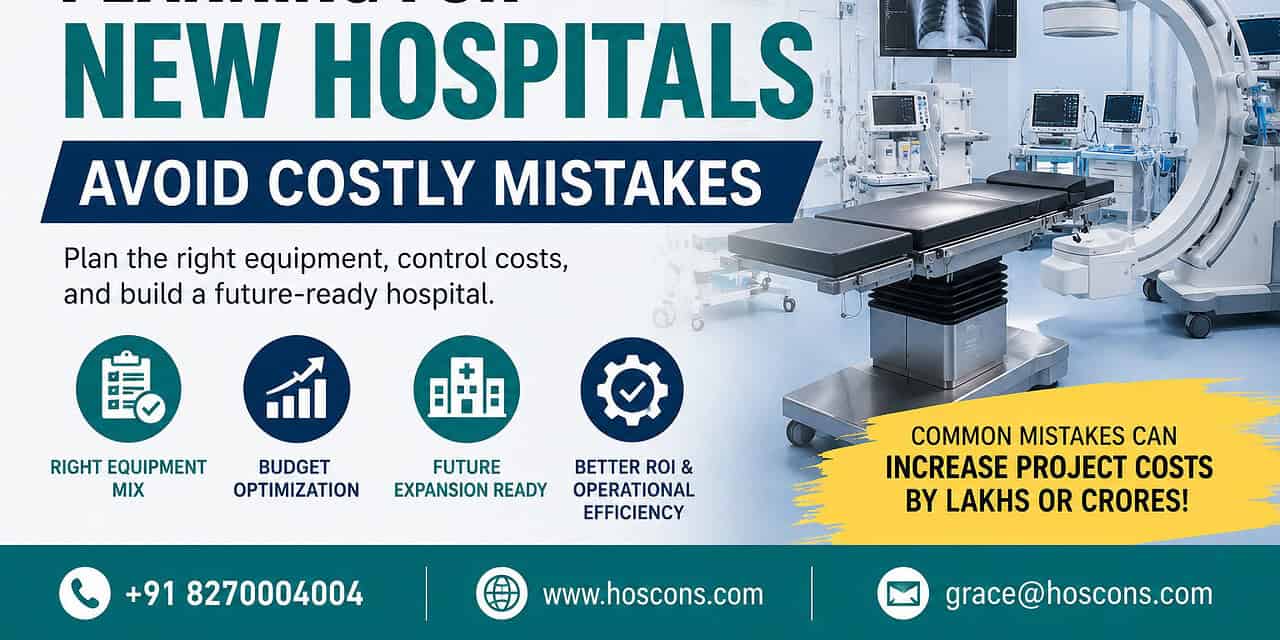 Medical Equipment Planning for New Hospitals: Mistakes That Increase Costs